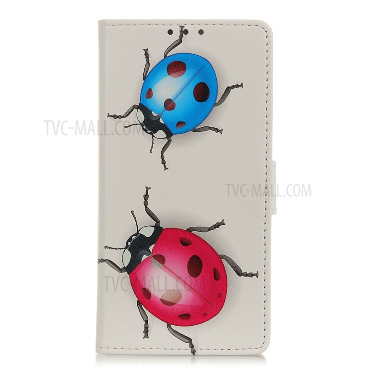 Pattern Printing Leather Phone Case Cover for Apple iPhone 12 Pro Max 6.7 inch - Ladybugs-1