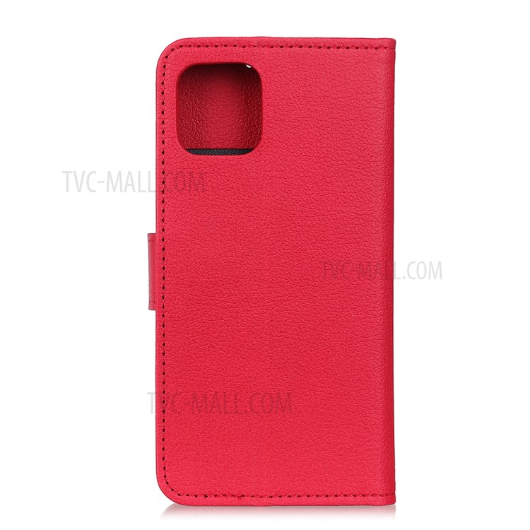 Litchi Texture Cool Leather Protection Case for iPhone 12 Pro Max 6.7 inch - Red-3