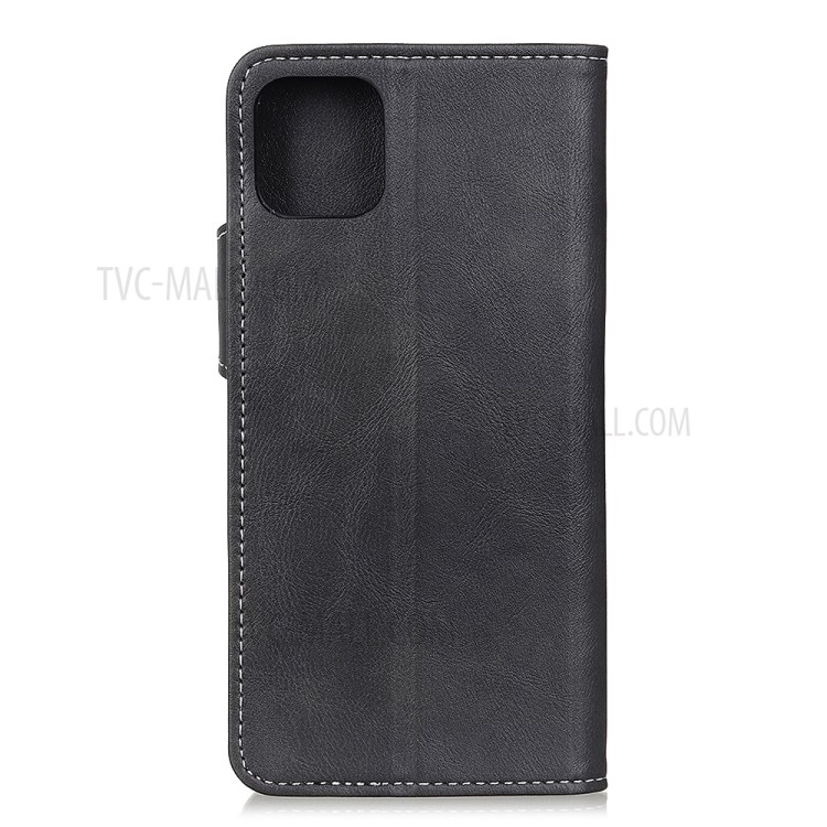 S-shape Skin PU Leather Cover for iPhone 12 Pro Max 6.7 inch - Black-3
