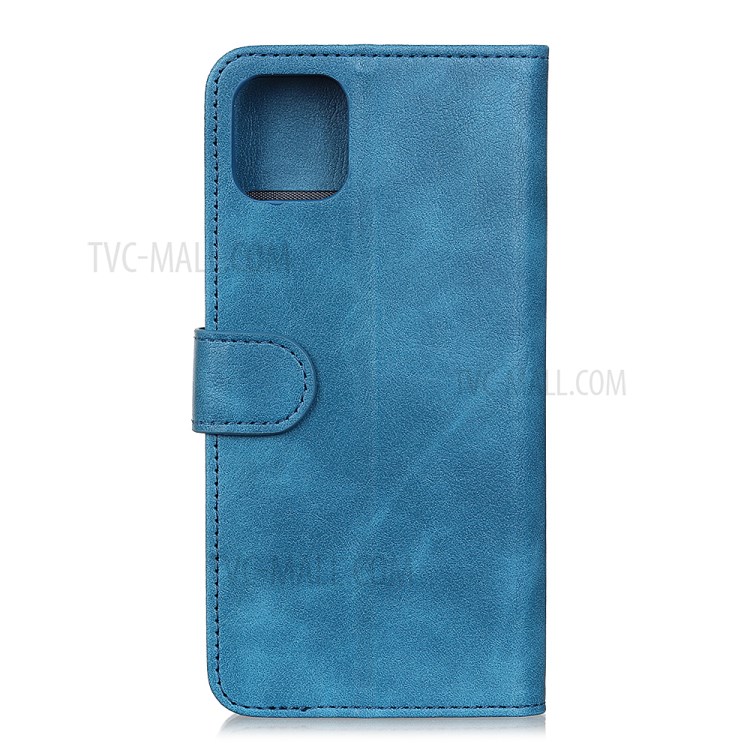 Litchi Texture Stylish Design Leather Phone Case for iPhone 12 5.4 inch - Blue-3