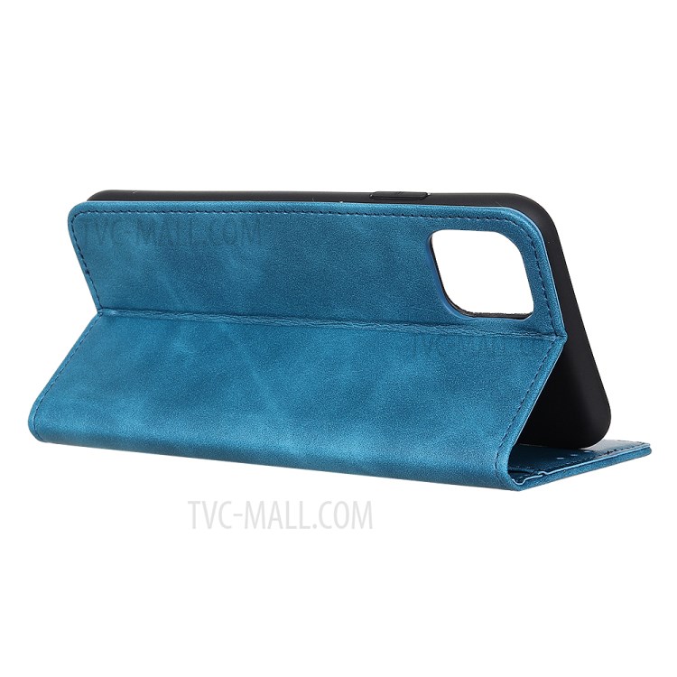 Litchi Texture Stylish Design Leather Phone Case for iPhone 12 5.4 inch - Blue-4