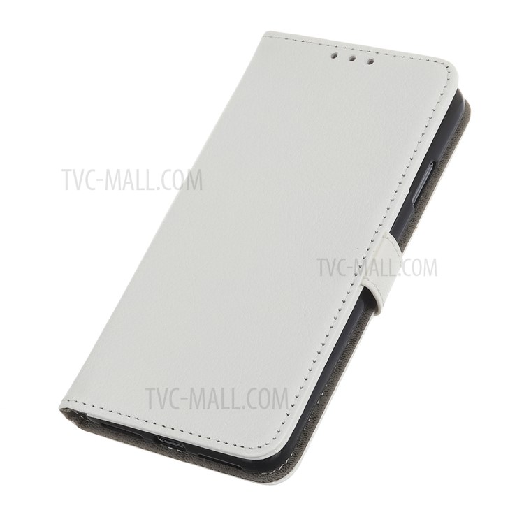 Litchi Skin Leather Unique with Wallet Case for iPhone 12 5.4 inch - White-7