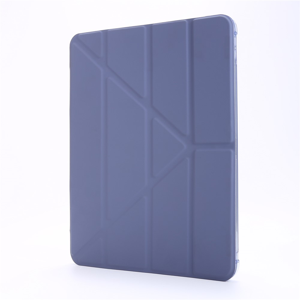 Deformable Stand Leather Smart Tablet Cover Case for iPad Pro 11-inch (2020)/(2018) - Purple-2