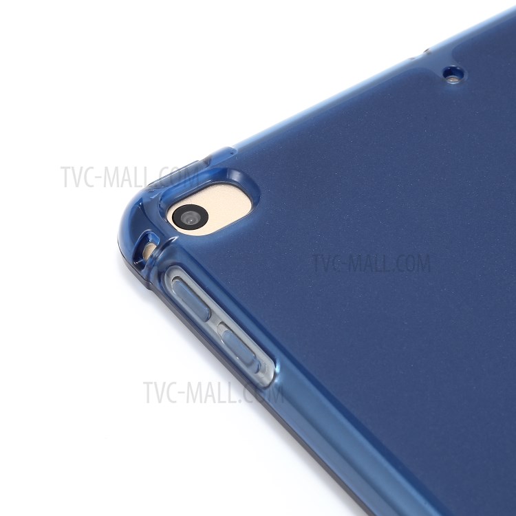 Tri-fold Stand Leather Tablet Shell with Pen Slot for iPad mini (2019) 7.9 inch/iPad mini 4/3/2/1 - Blue-8