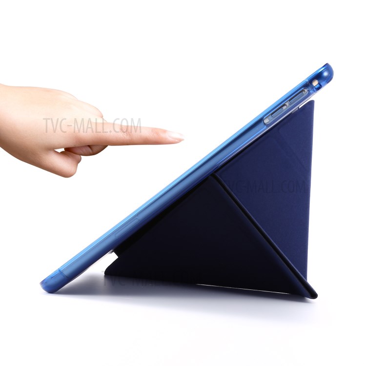 Deformable with Stand Leather Smart Tablet Cover for iPad mini (2019) 7.9 inch/Mini 4 - Blue-8