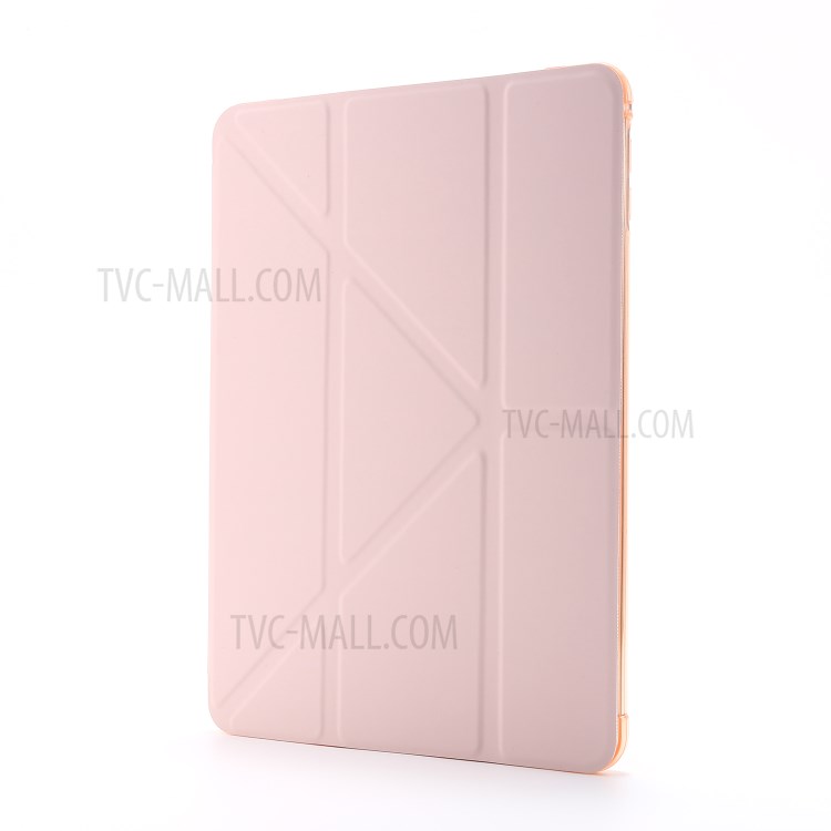Deformable with Stand Leather Smart Tablet Cover for iPad mini (2019) 7.9 inch/Mini 4 - Pink-2