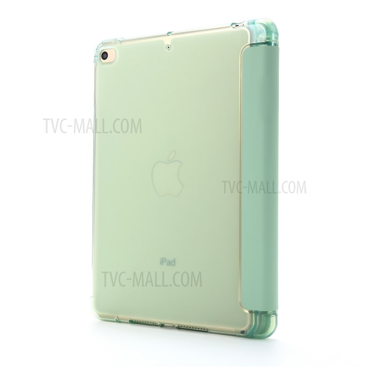 Deformable with Stand Leather Smart Tablet Cover for iPad mini (2019) 7.9 inch/Mini 4 - Light Green-4