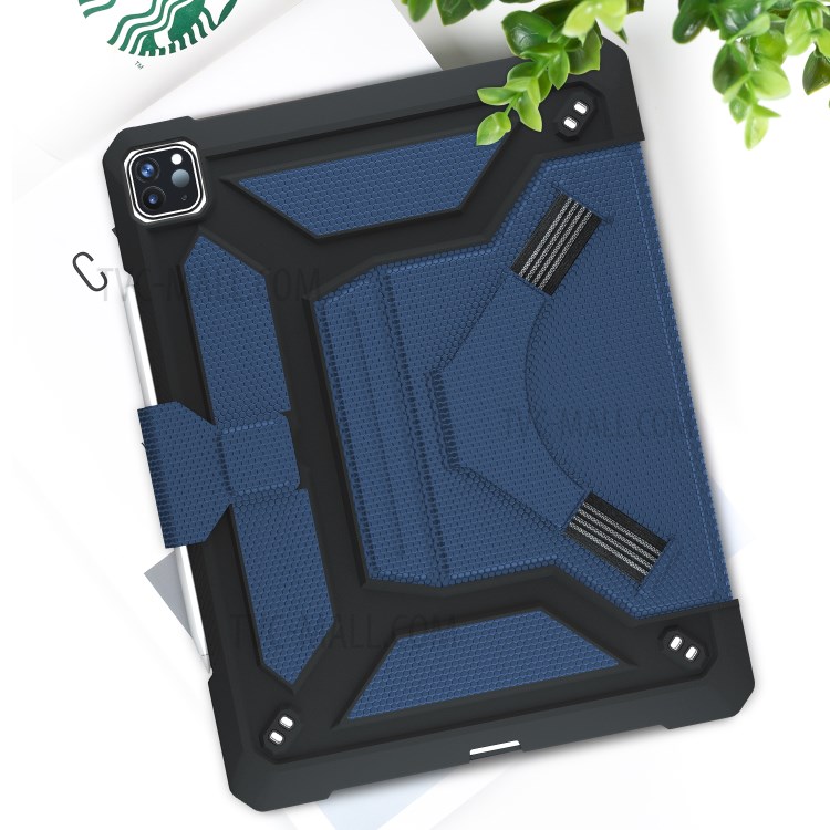 Shockproof PU Leather Tablet Case for iPad Pro 12.9-inch (2020)/(2018) - Blue-10