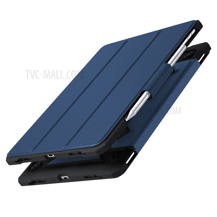 Shockproof PU Leather Tablet Case for iPad Pro 12.9-inch (2020)/(2018) - Blue-25