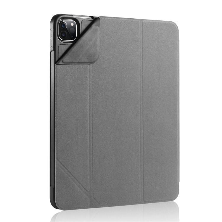 DG.MING See Series Auto Wake & Sleep Leather Phone Case for Apple iPad Pro 11-inch (2020)/(2018) - Grey-12