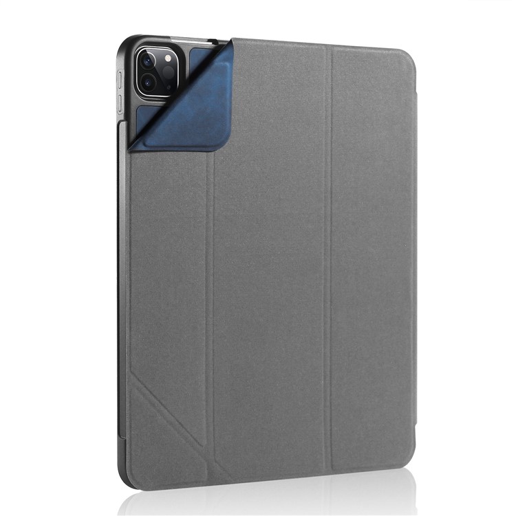 DG.MING See Series Auto Wake & Sleep Leather Phone Case for Apple iPad Pro 11-inch (2020)/(2018) - Blue-12