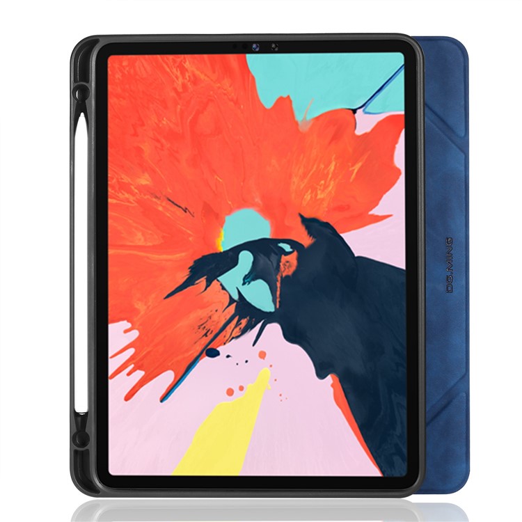 DG.MING See Series Auto Wake & Sleep Leather Phone Case for Apple iPad Pro 11-inch (2020)/(2018) - Blue-14