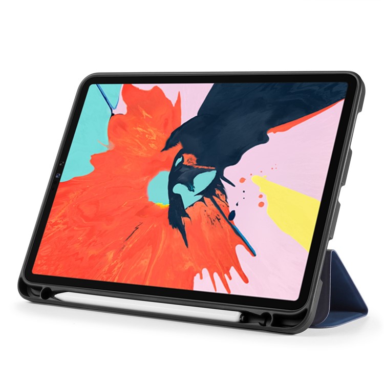 DG.MING See Series Auto Wake & Sleep Leather Phone Case for Apple iPad Pro 11-inch (2020)/(2018) - Blue-5