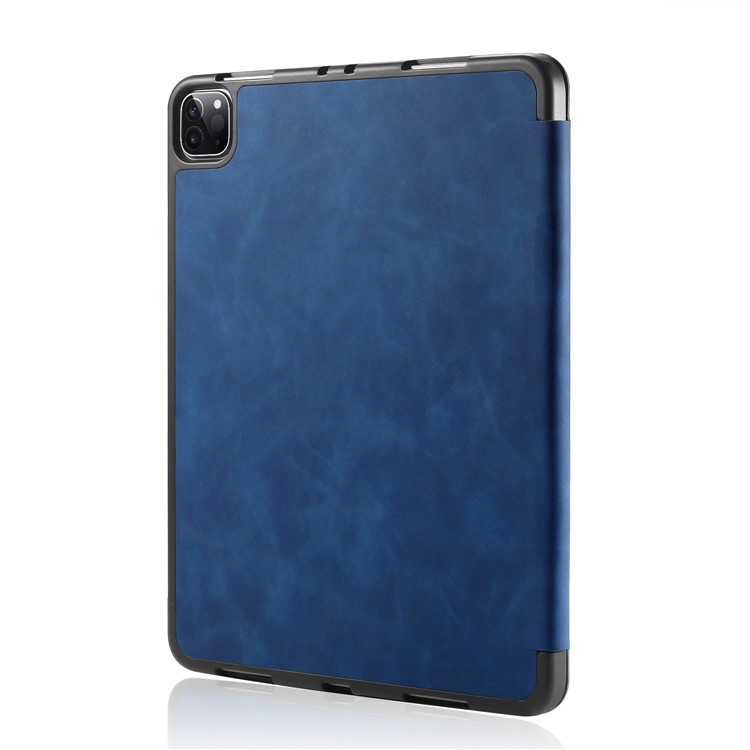DG.MING See Series Auto Wake & Sleep Leather Phone Case for Apple iPad Pro 11-inch (2020)/(2018) - Blue-9