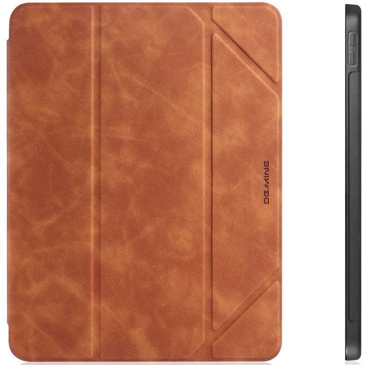 DG.MING See Series Auto Wake & Sleep Leather Phone Case for Apple iPad Pro 11-inch (2020)/(2018) - Brown-20