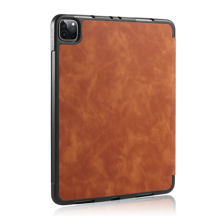 DG.MING See Series Auto Wake & Sleep Leather Phone Case for Apple iPad Pro 11-inch (2020)/(2018) - Brown-7