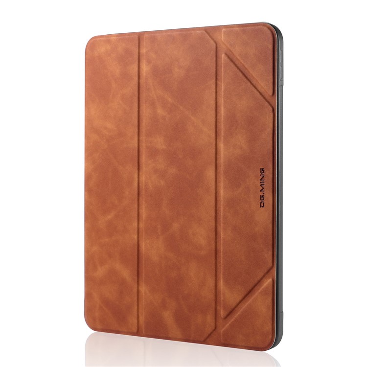 DG.MING See Series Auto Wake & Sleep Leather Phone Case for Apple iPad Pro 11-inch (2020)/(2018) - Brown-8