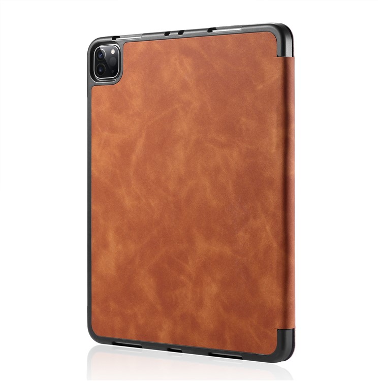 DG.MING See Series Auto Wake & Sleep Leather Phone Case for Apple iPad Pro 11-inch (2020)/(2018) - Brown-9