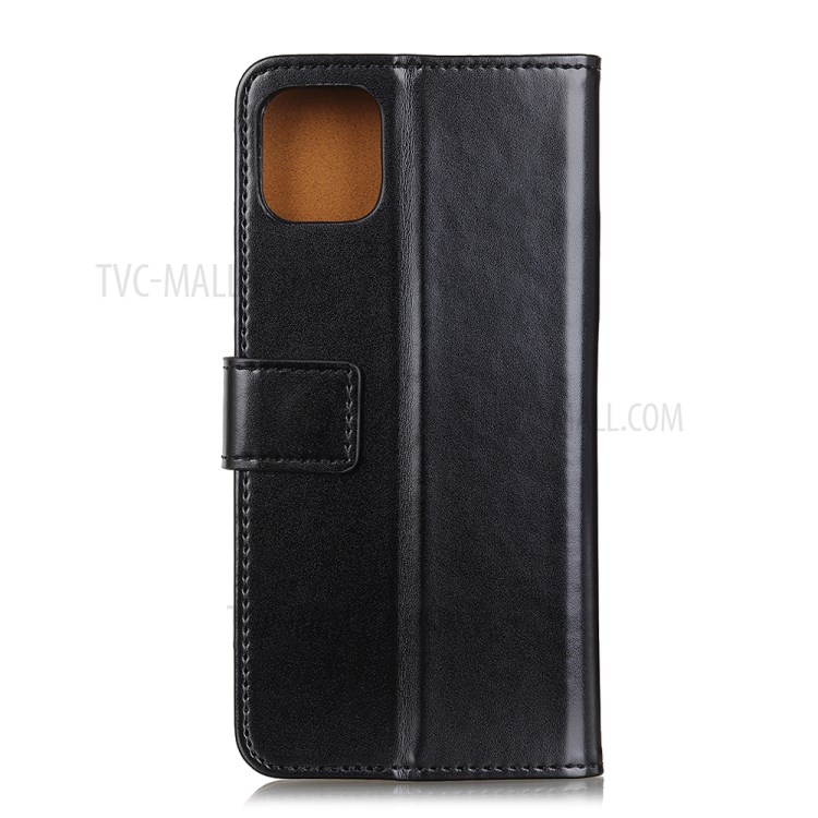 Leather Stand Case with Card Slots for Apple iPhone 12 Pro Max 6.7 inch - Black-2