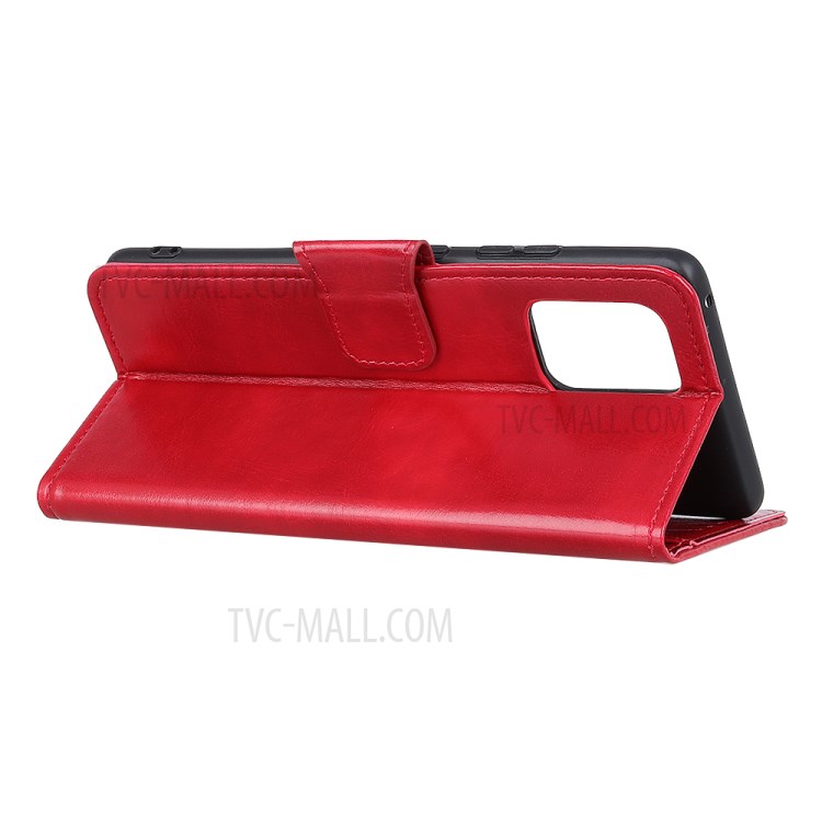 Crazy Horse Wallet Leather Stand Case for Apple iPhone 12 5.4 inch - Red-4