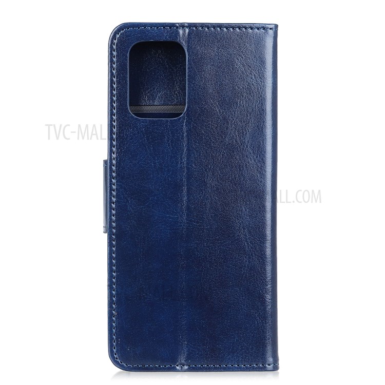 Crazy Horse Wallet Leather Stand Case for Apple iPhone 12 5.4 inch - Blue-3