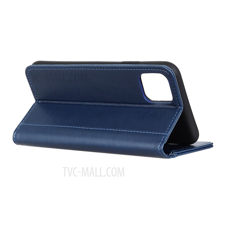 Wallet Leather Stand Phone Case for Apple iPhone 12 5.4 inch - Blue-3