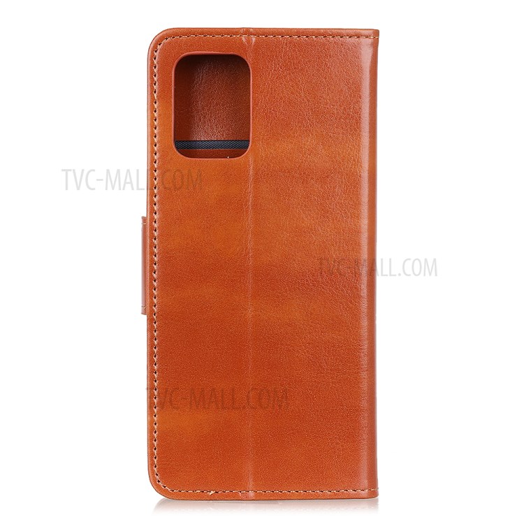 Crazy Horse Wallet Leather Protective Case Shell for iPhone 12 Pro Max 6.7 inch - Brown-3
