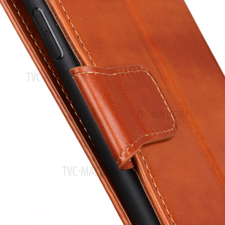 Crazy Horse Wallet Leather Protective Case Shell for iPhone 12 Pro Max 6.7 inch - Brown-9
