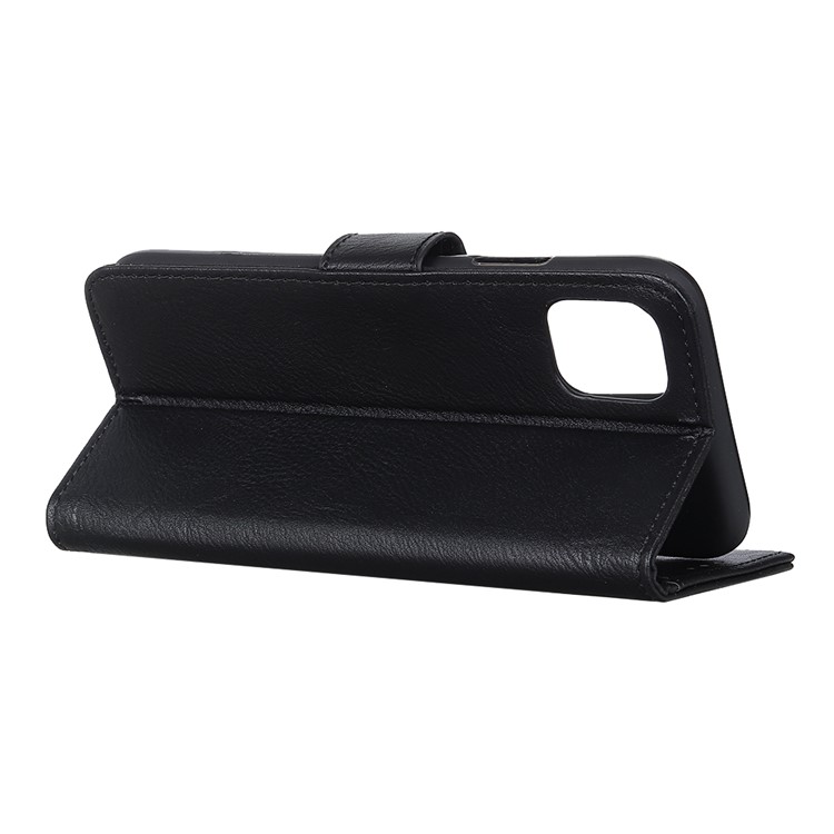 KHAZNEH Leather Stand Case with Card Slots for iPhone 12 Pro/12 - Black-3