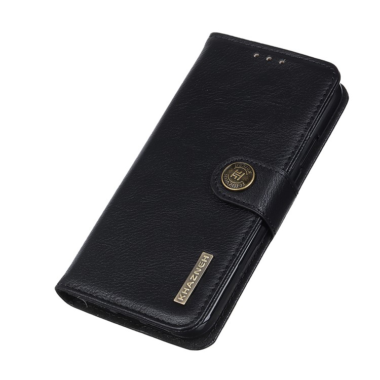 KHAZNEH Leather Stand Case with Card Slots for iPhone 12 Pro/12 - Black-5