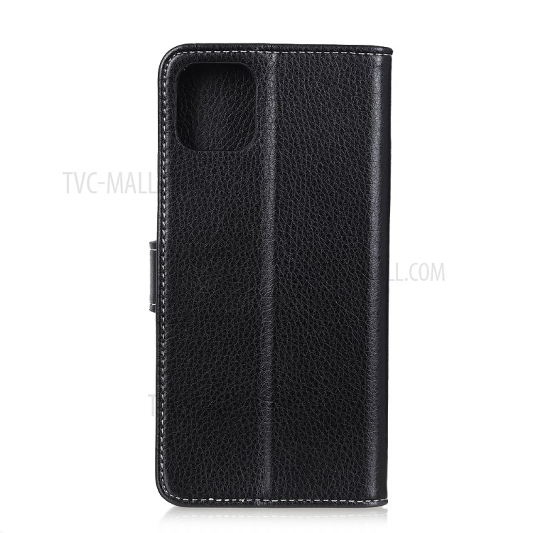 Litchi Texture PU Leather Wallet Case for iPhone 12 Pro 6.1 inch/12 Max 6.1 inch - Black-2