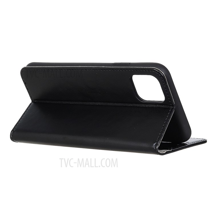 Crazy Horse Surface Leather with Wallet Shell for iPhone 12 5.4 inch - Black-3