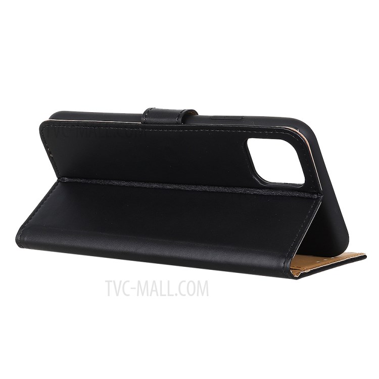 Wallet Stand Leather Magnetic Shell for iPhone 12 5.4 inch - Black-3