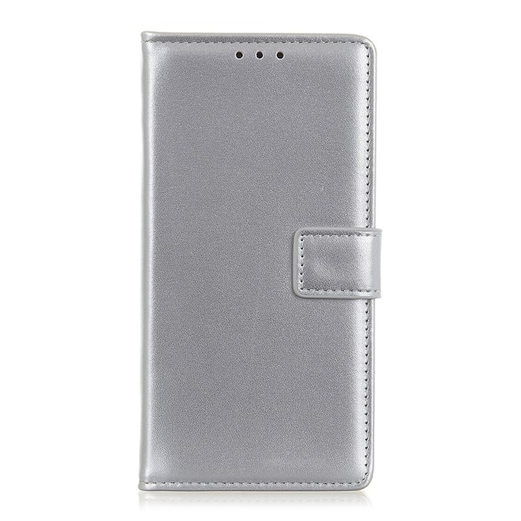 Shell Shell en Cuir en Cuir Pour Iphone 12 Mini - Argent