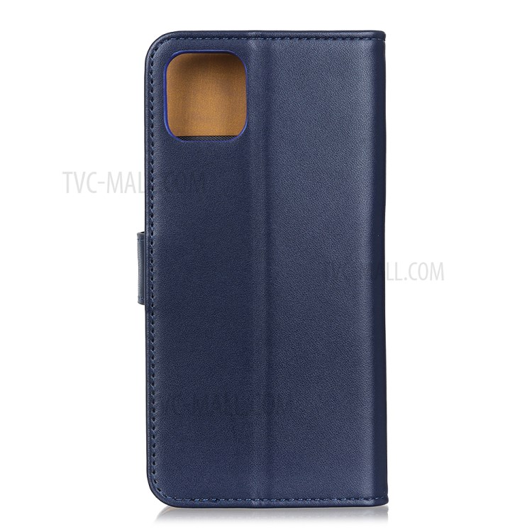 Wallet Stand Leather Magnetic Shell for iPhone 12 5.4 inch - Blue-2
