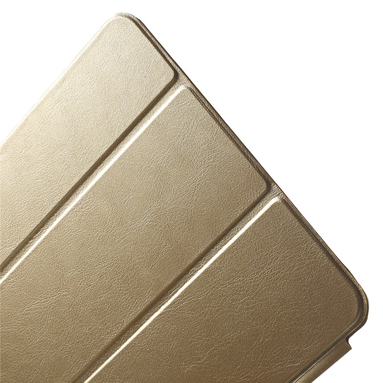 Tri-fold Stand Smart Leather Case Protector for iPad Pro 9.7 inch - Gold-11