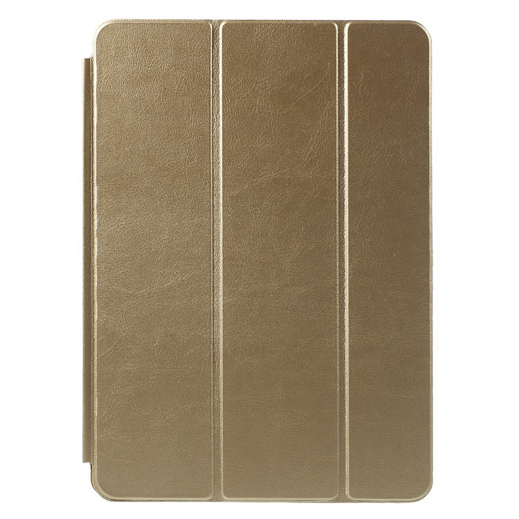 Tri-fold Stand Smart Leather Case Protector for iPad Pro 9.7 inch - Gold-2