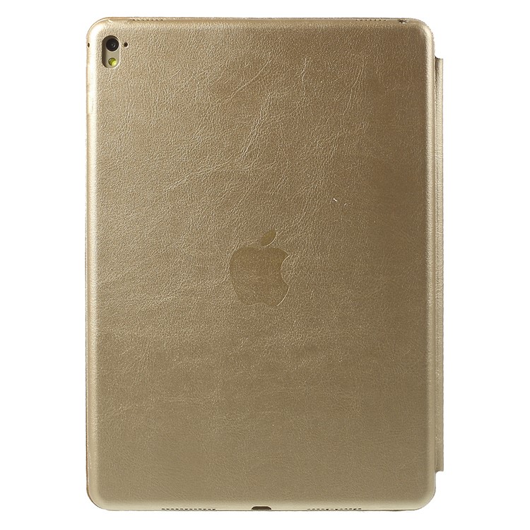 Tri-fold Stand Smart Leather Case Protector for iPad Pro 9.7 inch - Gold-3
