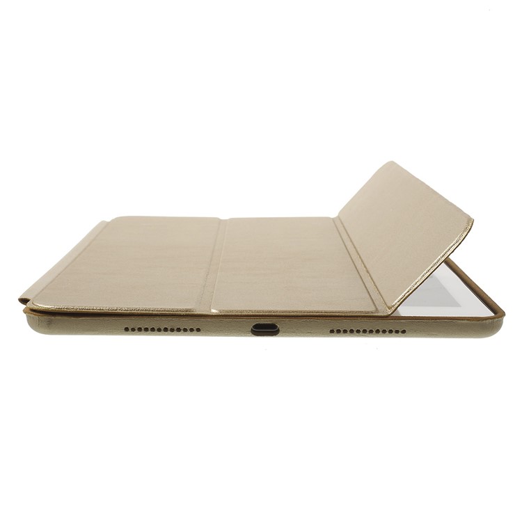 Tri-fold Stand Smart Leather Case Protector for iPad Pro 9.7 inch - Gold-4
