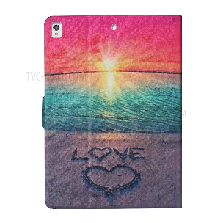 Pattern Printing Card Slots Stand Flip Leather Case for iPad 10.2 (2019)/Air 10.5 inch (2019)/Pro 10.5-inch (2017) - Seaside Love-3