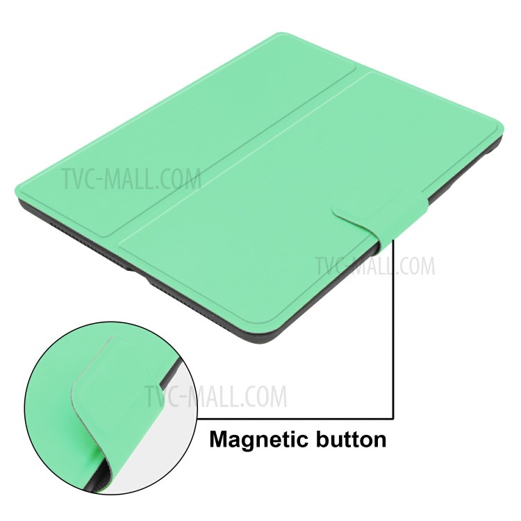 PU Leather Stand Tablet Case with Pen Slot for Apple iPad 9.7-inch (2018)/(2017) - Green-6