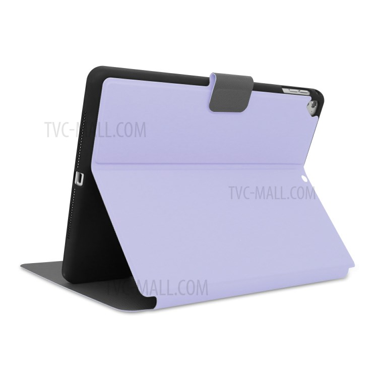 PU Leather Stand Tablet Case with Pen Slot for Apple iPad 9.7-inch (2018)/(2017) - Purple-5