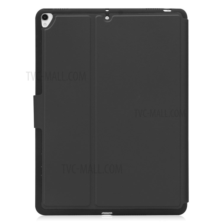 PU Leather Stand Tablet Protective Case with Pen Slot for Apple iPad 10.2 (2019) - Black-2
