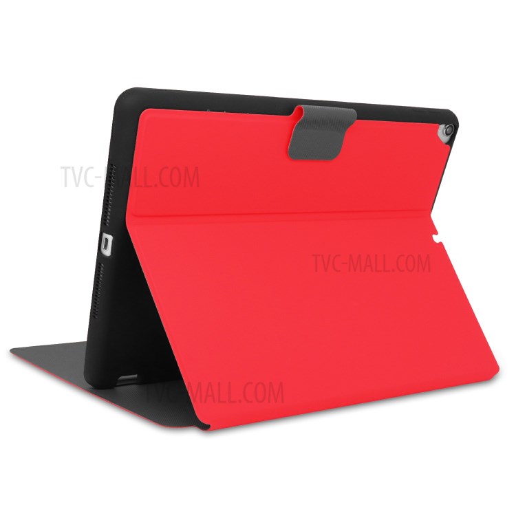 PU Leather Stand Tablet Protective Case with Pen Slot for Apple iPad 10.2 (2019) - Red-5