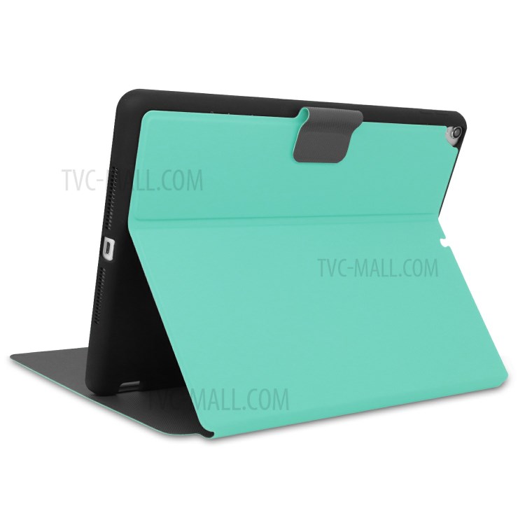 PU Leather Stand Tablet Protective Case with Pen Slot for Apple iPad 10.2 (2019) - Cyan-5