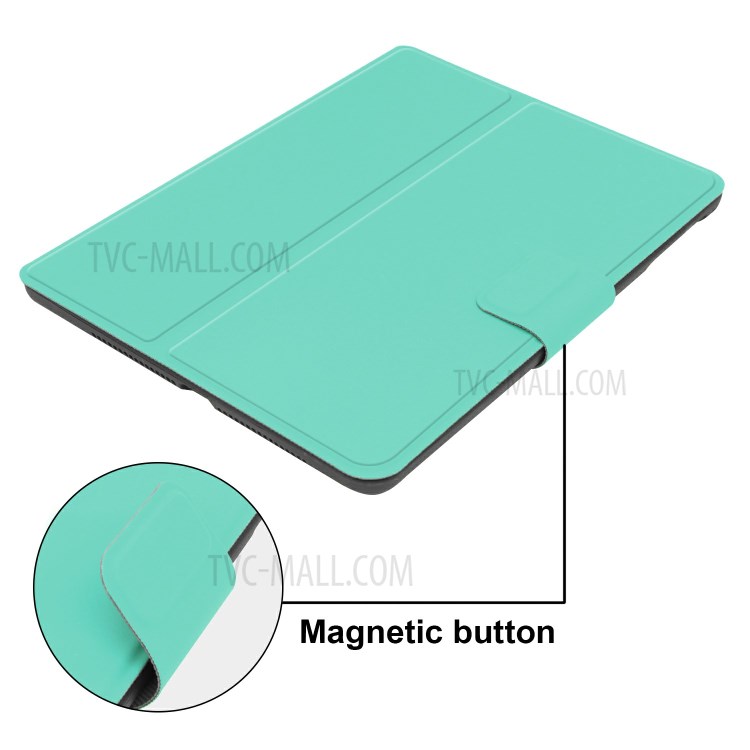 PU Leather Stand Tablet Protective Case with Pen Slot for Apple iPad 10.2 (2019) - Cyan-6