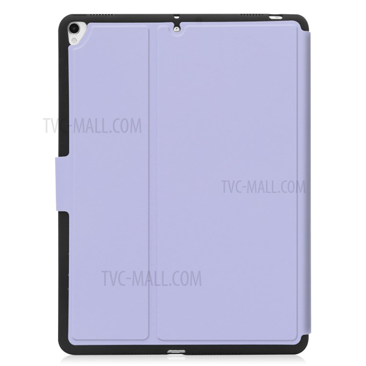 PU Leather Stand Tablet Protective Case with Pen Slot for Apple iPad 10.2 (2019) - Purple-2