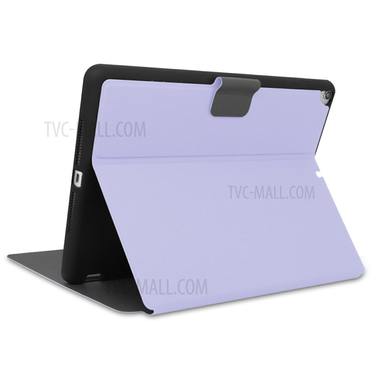PU Leather Stand Tablet Protective Case with Pen Slot for Apple iPad 10.2 (2019) - Purple-5