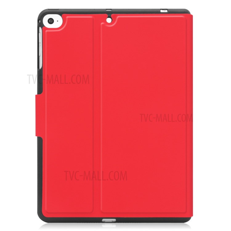 PU Leather Stand Tablet Protective Cover with Pen Slot for Apple iPad Mini (2019) 7.9 inch/Mini 4 - Red-2