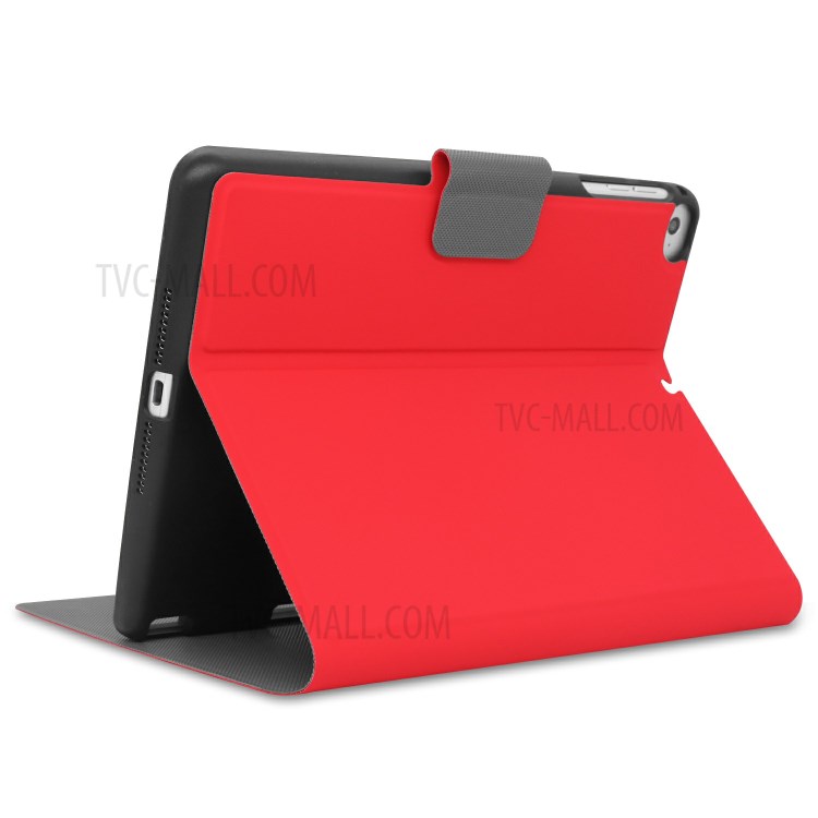 PU Leather Stand Tablet Protective Cover with Pen Slot for Apple iPad Mini (2019) 7.9 inch/Mini 4 - Red-5